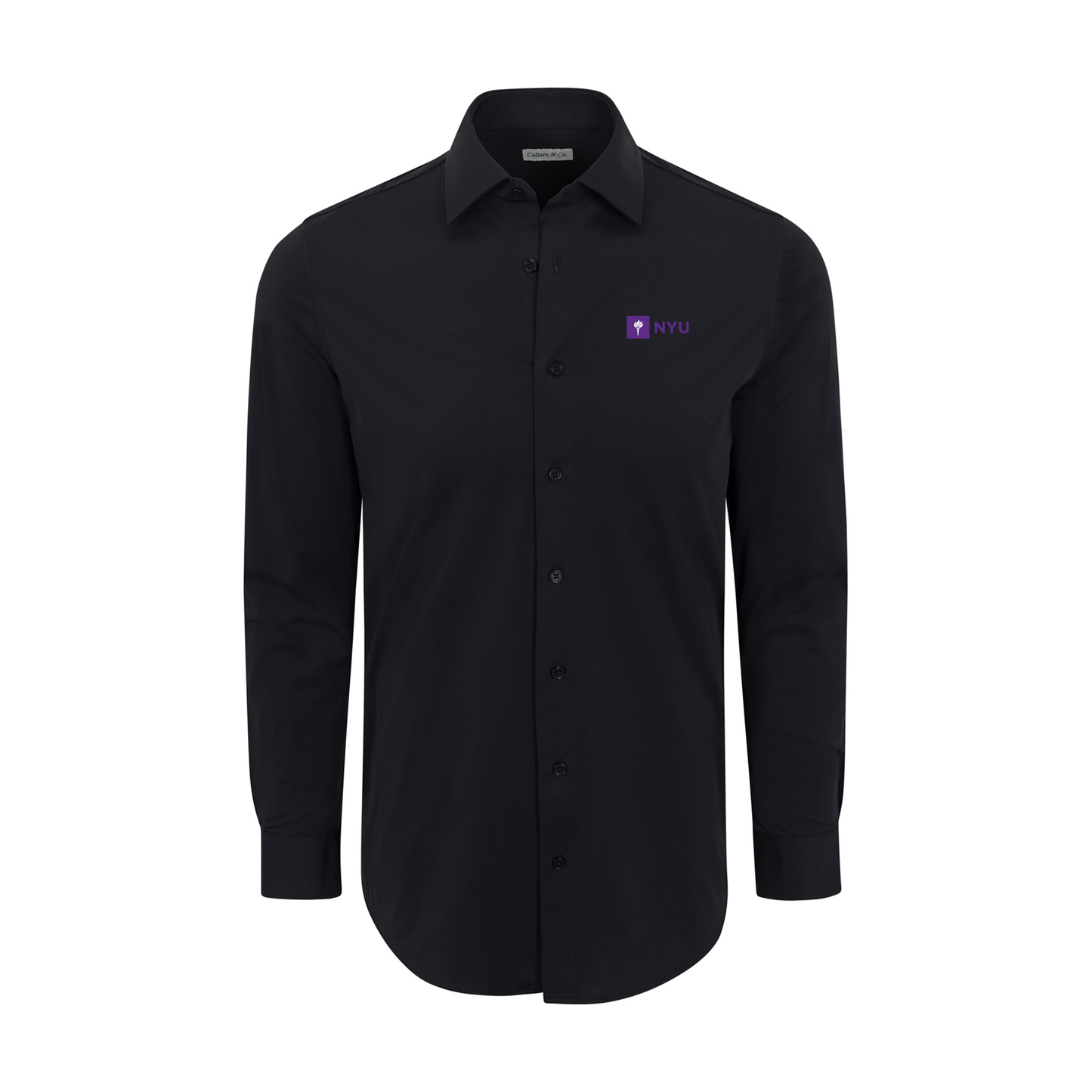 New York University Apex Performance Dress Shirt Black